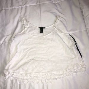 White crop top